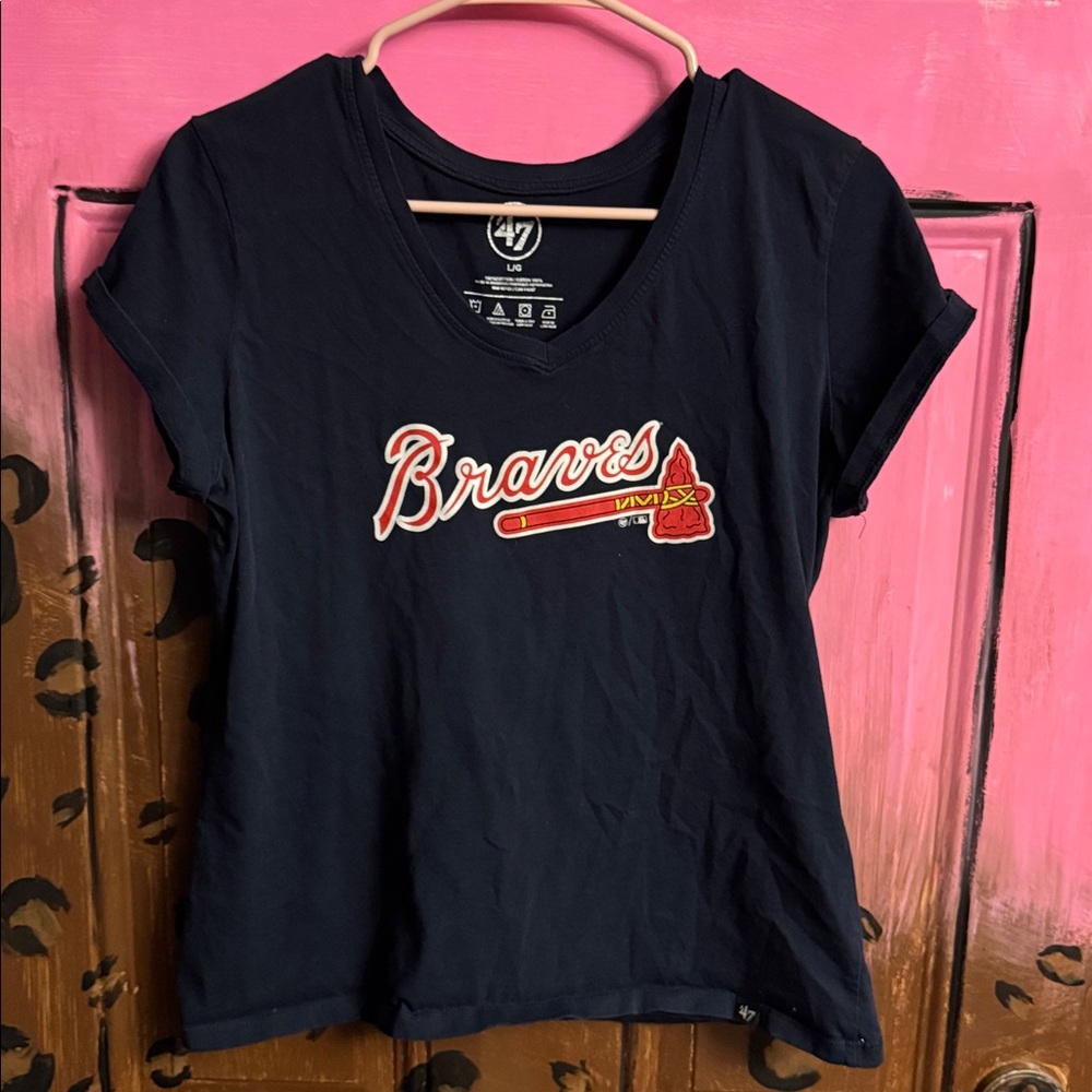 47 Brand Braves Dark Blue Tee